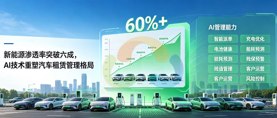 新能源渗透率突破六成，AI技术重塑汽车租赁管理格局
